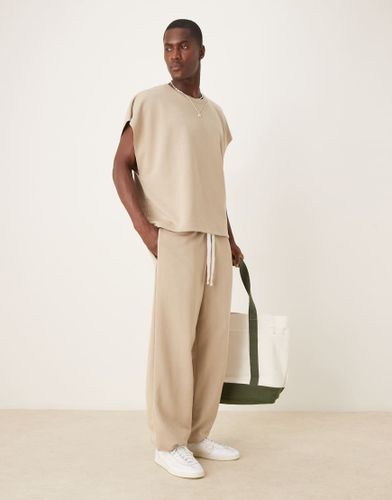 Pantalon de jogging d'ensemble oversize - Beige - Asos Design - Modalova