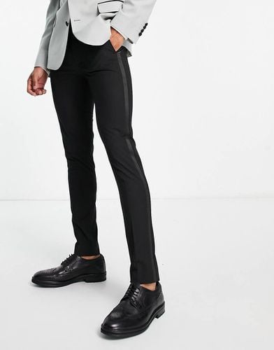 Pantaloni da abito stile smoking skinny neri - ASOS DESIGN - Modalova