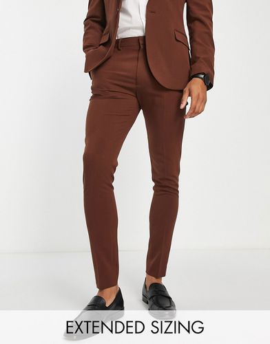Pantaloni da abito super skinny marroni - ASOS DESIGN - Modalova