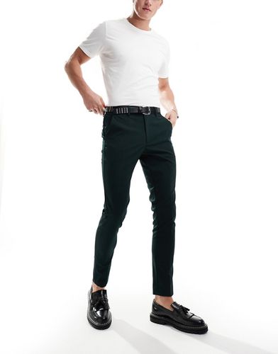 Pantaloni da abito skinny color bosco - ASOS DESIGN - Modalova