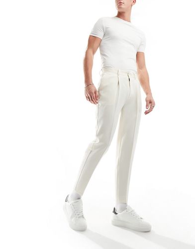Pantaloni eleganti affusolati color pietra chiaro - ASOS DESIGN - Modalova
