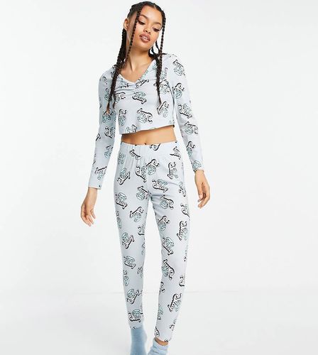 ASOS DESIGN Petite - Slay - Pigiama con top a maniche lunghe e leggings - ASOS Petite - Modalova