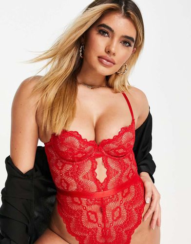 Rosie - Body in pizzo vivo con ferretto - ASOS DESIGN - Modalova