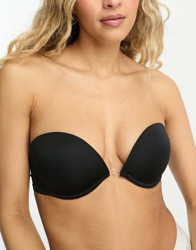 Reggiseno sagomato in microfibra con spalline multiposizione e trasparente al centro - ASOS DESIGN - Modalova