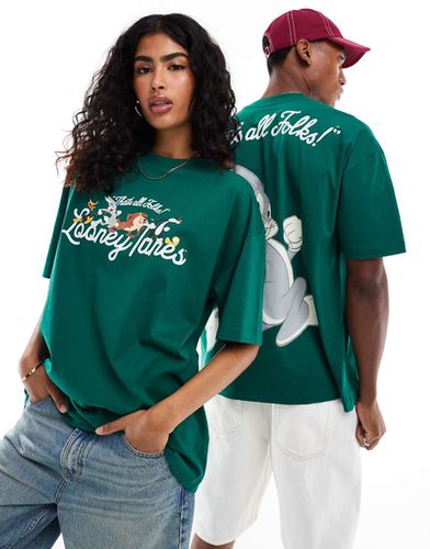 T-shirt unisex oversize con stampe "Looney Tunes Bugs Bunny" - ASOS DESIGN - Modalova