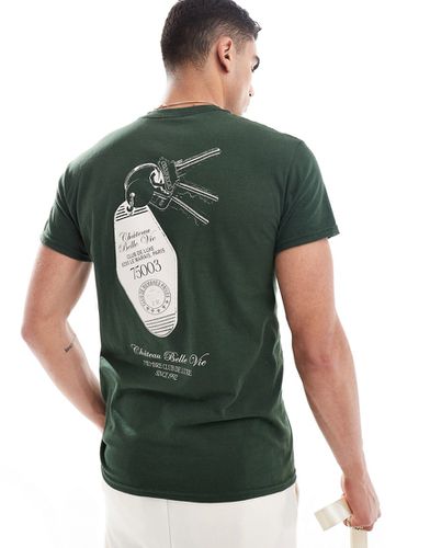 T-shirt con stampa di chiavi sul retro - ASOS DESIGN - Modalova