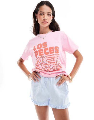 T-shirt vestibilità classica con grafica "Los Peces" - ASOS DESIGN - Modalova