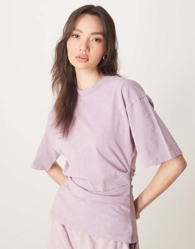 T-shirt à taille corsetée - Mauve délavé - Asos Design - Modalova