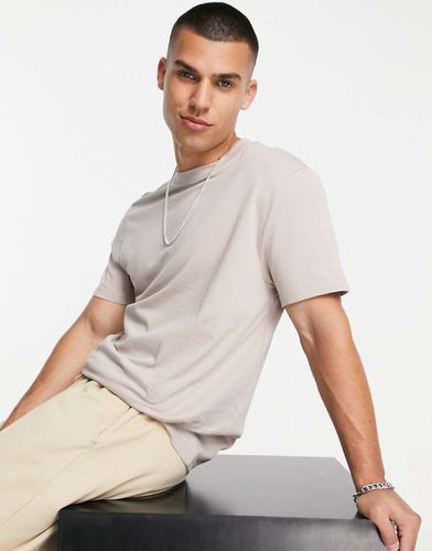 T-shirt girocollo beige - ASOS DESIGN - Modalova