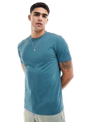 T-shirt girocollo blu - ASOS DESIGN - Modalova