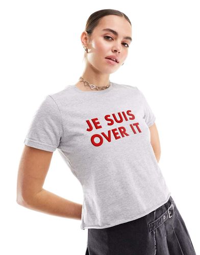 T-shirt mini mélange con stampa "Je Suis" - ASOS DESIGN - Modalova