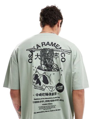 T-shirt oversize con stampa di ramen sul retro - ASOS DESIGN - Modalova