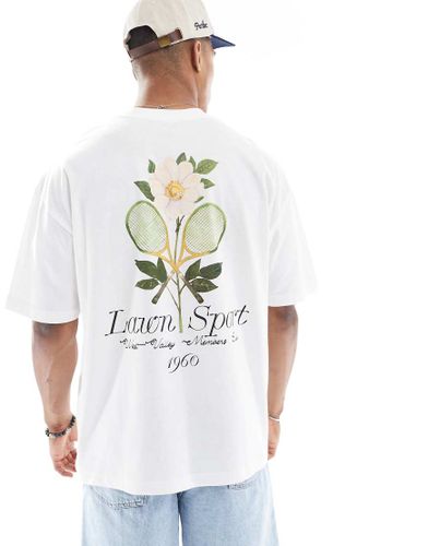 T-shirt oversize à imprimé graphique Tennis - Asos Design - Modalova