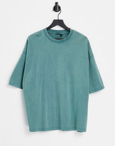 T-shirt oversize in misto cotone lavaggio acido - MGREEN - ASOS DESIGN - Modalova