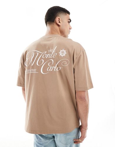 T-shirt oversize con stampa sulla schiena - ASOS DESIGN - Modalova