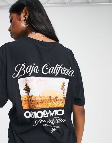 T-shirt oversize nera con grafica California - ASOS DESIGN - Modalova