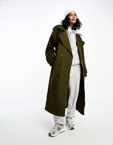 Trench kaki formale - ASOS DESIGN - Modalova