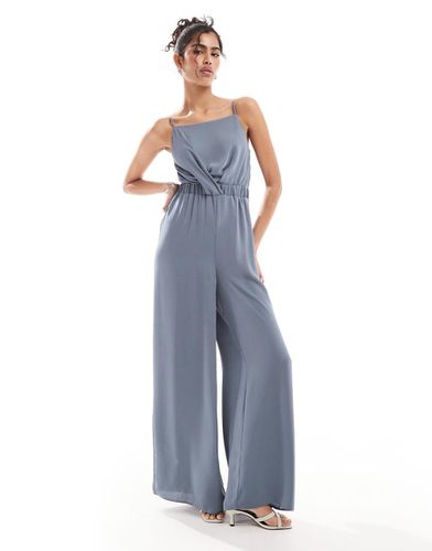 Tuta jumpsuit accollata incrociata sul davanti - ASOS DESIGN - Modalova