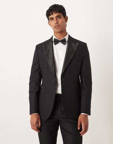 Veste de smoking ajustée en lin mélangé - Asos Design - Modalova