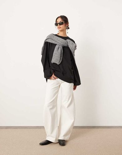 Maglietta oversize premium in cotone a maniche lunghe - ASOS EDITION - Modalova