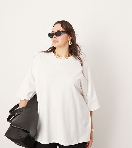 Curve - T-shirt premium oversize bianca - ASOS EDITION - Modalova