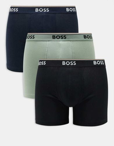 Power - Confezione da 3 boxer neri - BOSS Bodywear - Modalova