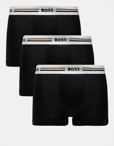 Revive - Confezione da 3 boxer aderenti neri - BOSS Bodywear - Modalova