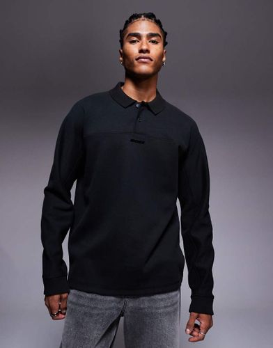 Polo décontracté épais avec logo centré - Boss Orange - Modalova