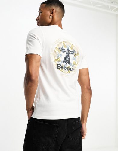 Brathay - T-shirt bianca con stampa grafica sul retro - Barbour Beacon - Modalova