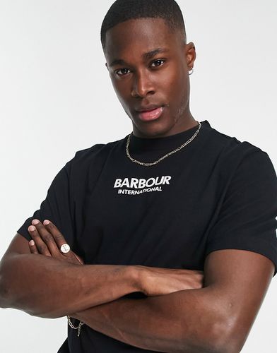 Formula - T-shirt con logo nera - Barbour International - Modalova