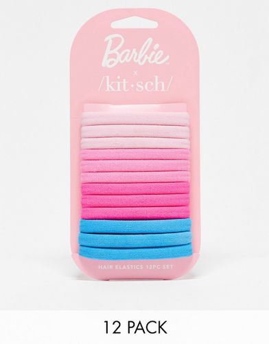 Barbie x - 12 elastici per capelli in nylon - Kitsch - Modalova