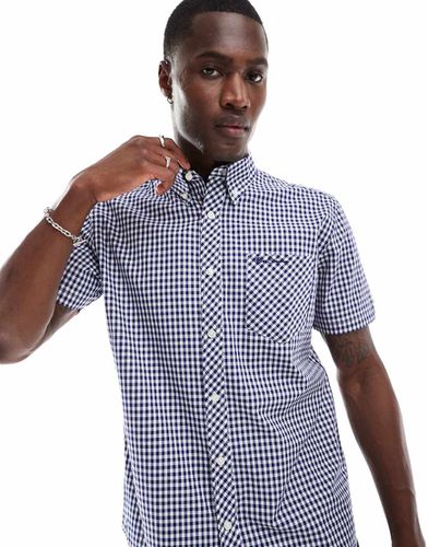 Camicia a maniche corte a quadretti blu scuro - Ben Sherman - Modalova