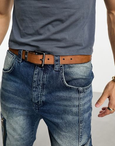 Cintura per jeans color cuoio con passante con logo - Ben Sherman - Modalova