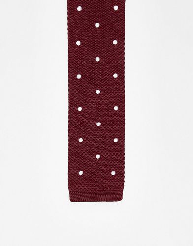 Cravatta rossa in maglia a pois - Ben Sherman - Modalova