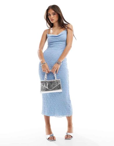 Blonde - Robe mi-longue en dentelle - clair - Bershka - Modalova