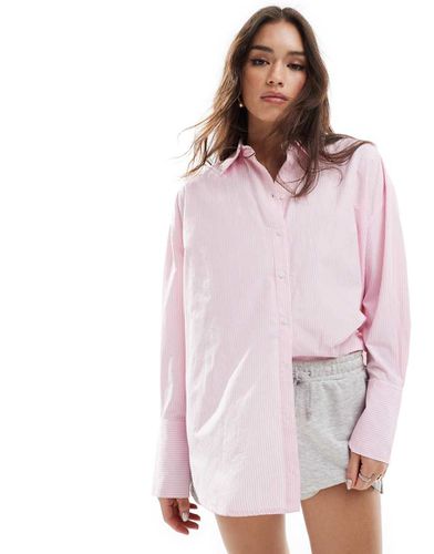 Camicia oversize a righe - Bershka - Modalova