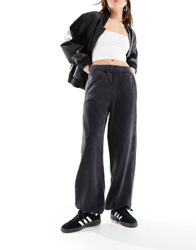 Joggers oversize antracite slavato - Bershka - Modalova