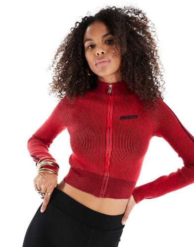 Maglione a coste con zip - Bershka - Modalova