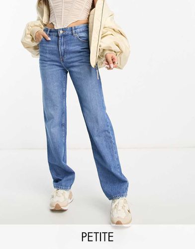 Petite - Jeans dritti medio - Bershka - Modalova