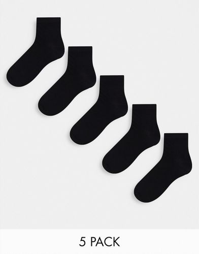 Confezione da 5 paia di calzini sportivi neri - Brave Soul - Modalova