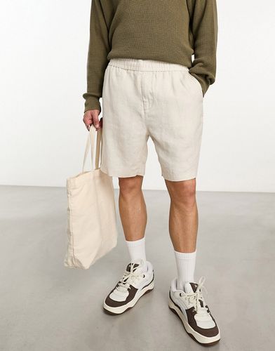 Pantaloncini color pietra in lino con coulisse - Gant - Modalova