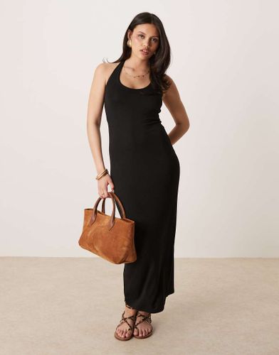 Robe longueur mollet dos nu avec liens noués - Gina Tricot - Modalova