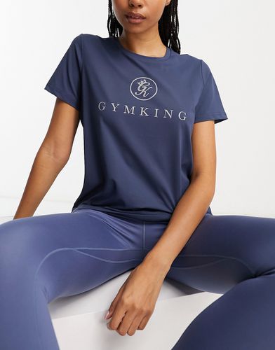 Pro - T-shirt scuro con logo - Gym King - Modalova