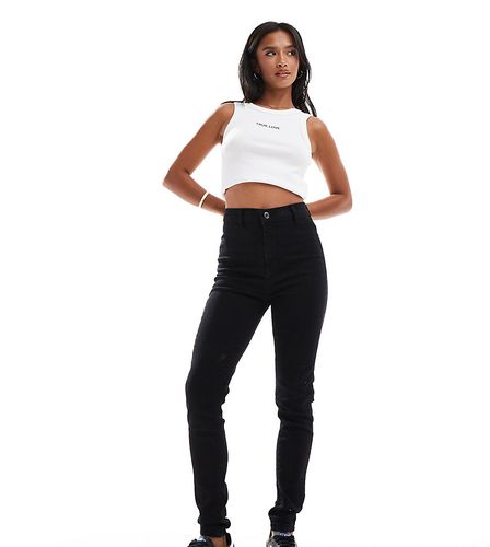 Petite - Chloe - Jeans skinny elasticizzati a vita alta in stile disco, colore - Don't Think Twice - Modalova