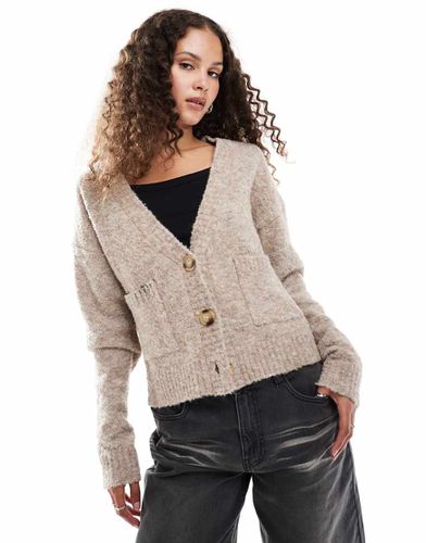 Cardigan corto squadrato con impunture - Daisy Street - Modalova