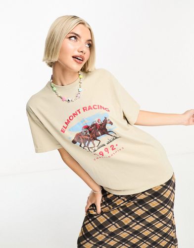 T-shirt comoda con grafica vintage sportiva - Daisy Street - Modalova