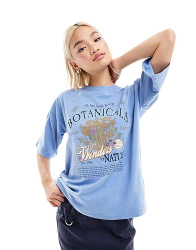 T-shirt oversize slavato con stampa botanica - Daisy Street - Modalova