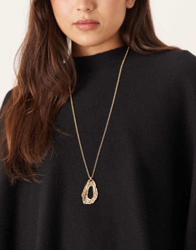 Collier à pendentif martelé - Designb London - Modalova