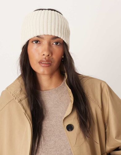 Bandeau large côtelé - Crème - Designb London - Modalova