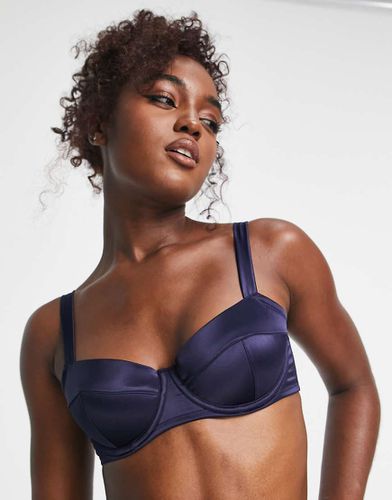 Intimates - Reggiseno in raso blu notte - DKNY - Modalova